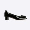 Dior Women Idylle Ballet Pump Black Patent Calfskin and Grosgrain in 35 mm Heel Height 11 Dior Women Idylle Ballet Pump Black Patent Calfskin and Grosgrain in 35 mm Heel Height