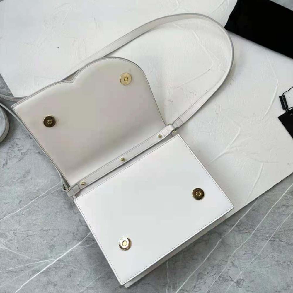 Dolce Gabbana D&G Women Calfskin DG Logo Bag Crossbody Bag-White 5 Dolce Gabbana D&G Women Calfskin DG Logo Bag Crossbody Bag-White - Image 5