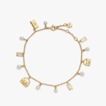 Fendi Women Baguette Bracelet Gold-colored