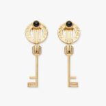 Fendi Women Master Key Earrings Gold-Colored Earrings