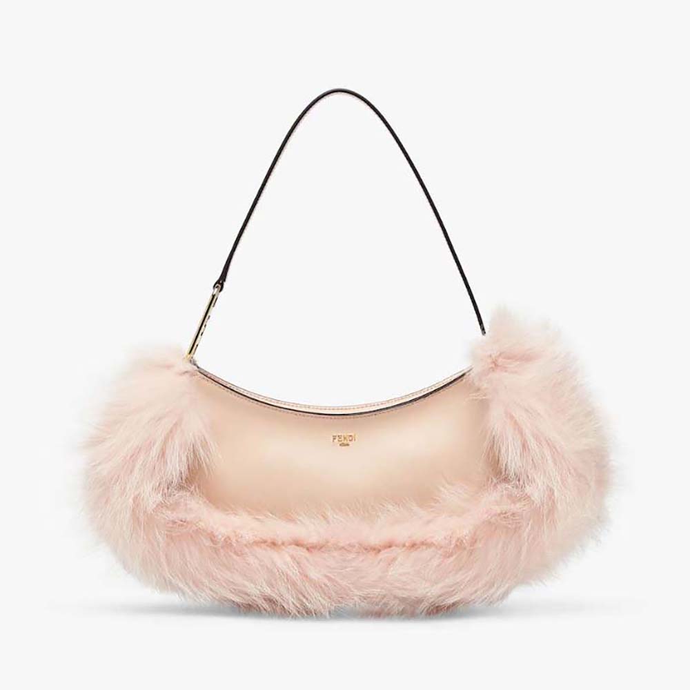 Pink fluffy discount fendi bag