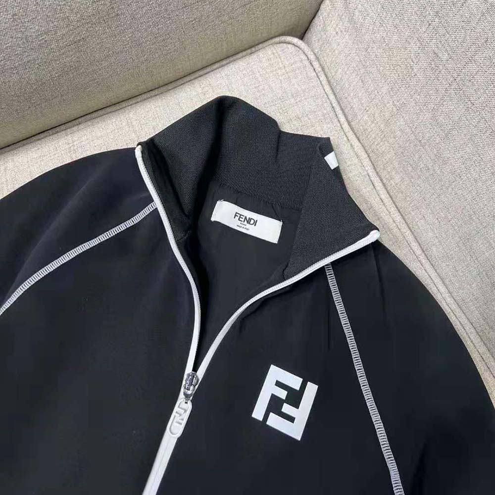Fendi Women Tech Fabric Sweater Black Tech Fabric Sweater 5 Fendi Women Tech Fabric Sweater Black Tech Fabric Sweater - Image 5