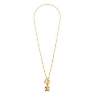 Loewe Women Anagram Pendant in Sterling Silver