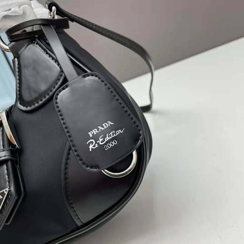 Prada Moon Re-Nylon and Leather Bag