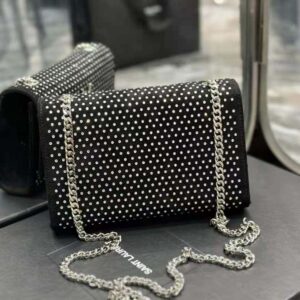 Rhinestone chain bag - Women