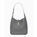 Saint Laurent YSL Women Le 5 à 7 Soft Small Hobo Bag in Smooth Leather-Gray