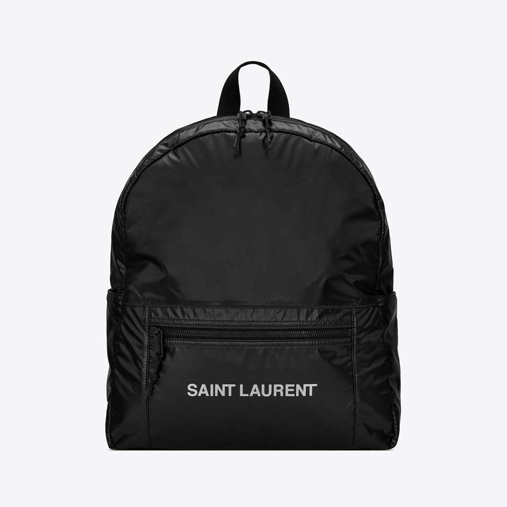 Saint Laurent YSL Women Nuxx Backpack in Nylon-Black