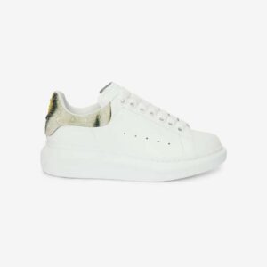 Alexander Mcqueen Women Oversized Sneaker in White/Yellow/Black