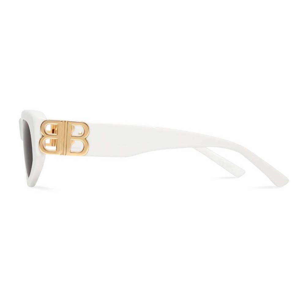 Balenciaga Women Dynasty D-Frame Sunglasses in White with Grey Lenses 4 Balenciaga Women Dynasty D-Frame Sunglasses in White with Grey Lenses - Image 4