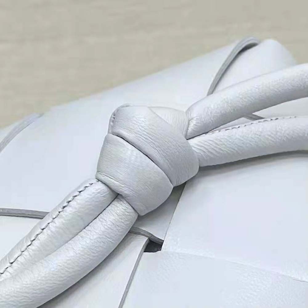 Bottega Veneta Women Mini Cassette Camera Bag-White 7 Bottega Veneta Women Mini Cassette Camera Bag-White - Image 7
