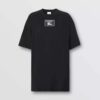 Burberry Women Prorsum Label Cotton T-shirt-Black
