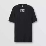 Burberry Women Prorsum Label Cotton T-shirt-Black