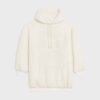 Celine Women Oversized Triomphe Hoodie in Fleece