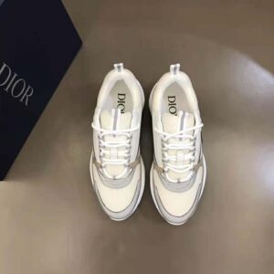 Dior B22 Sneaker Cream Technical Mesh And Smooth Calfskin