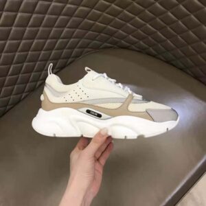 Dior B22 White and Yellow Technical Mesh with Beige and White