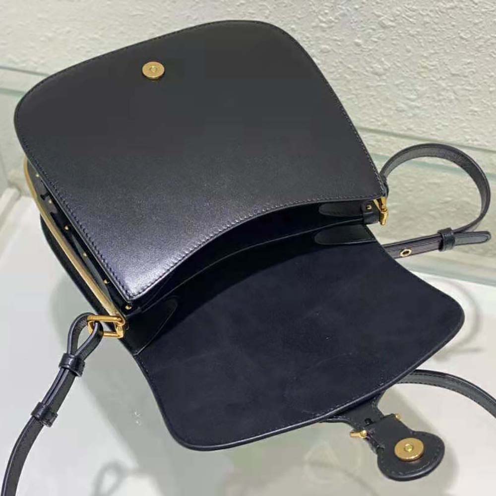 Dior Women Bobby Frame Bag Black Box Calfskin 8 Dior Women Bobby Frame Bag Black Box Calfskin - Image 8
