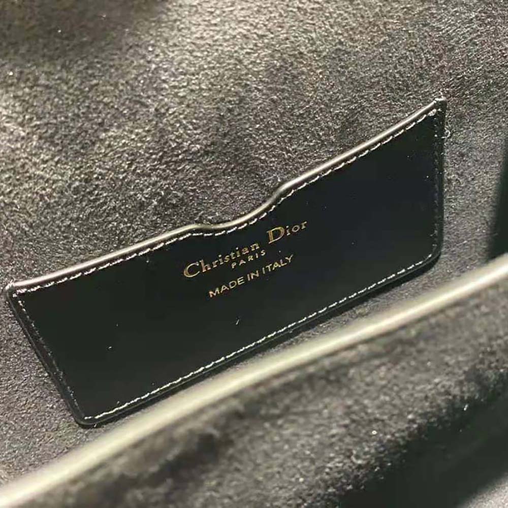 Dior Women Bobby Frame Bag Black Box Calfskin 10 Dior Women Bobby Frame Bag Black Box Calfskin - Image 10