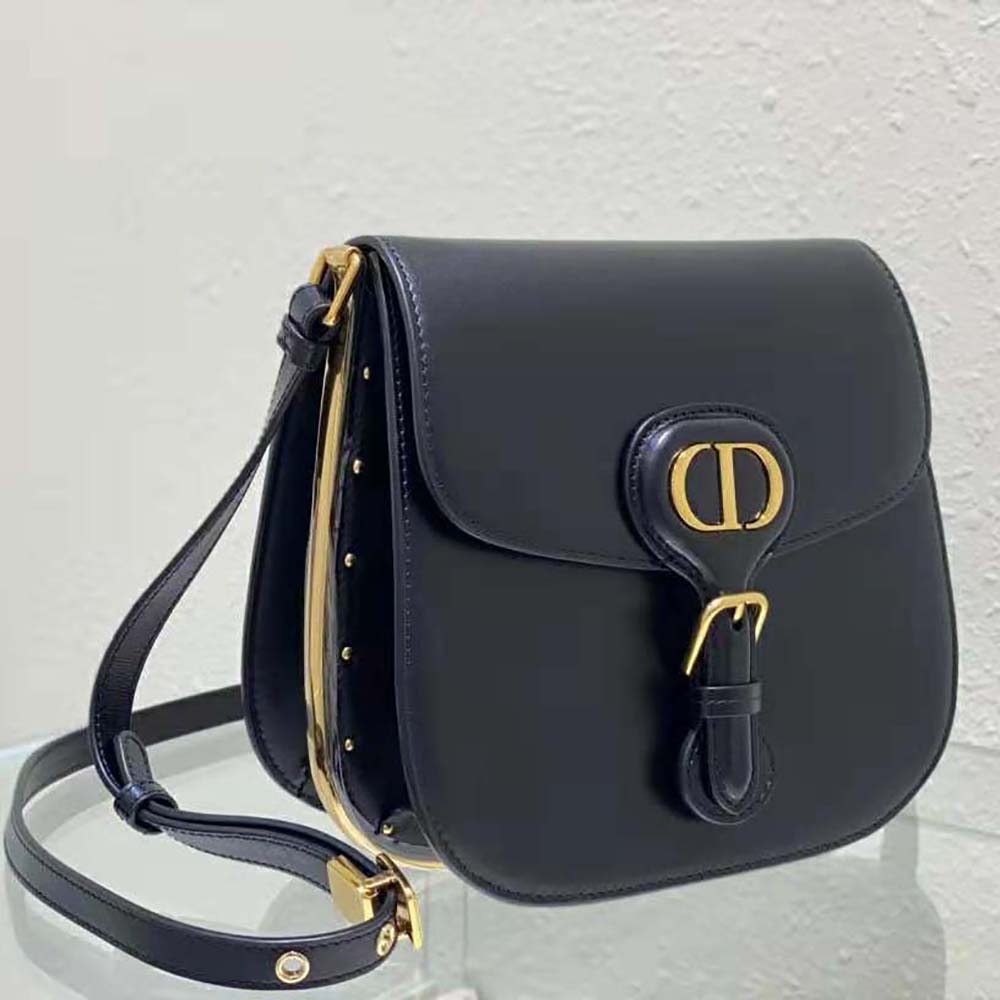Dior Women Bobby Frame Bag Black Box Calfskin 4 Dior Women Bobby Frame Bag Black Box Calfskin - Image 4