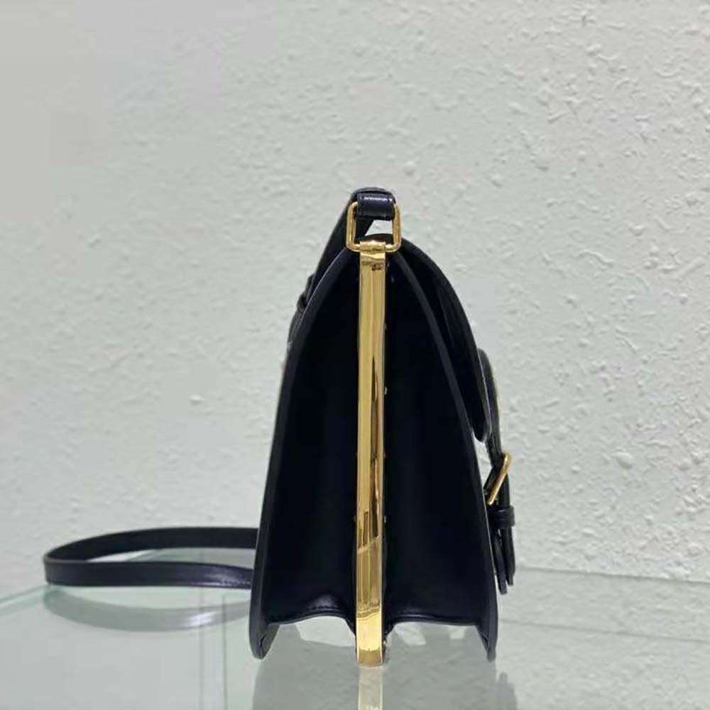 Dior Women Bobby Frame Bag Black Box Calfskin 5 Dior Women Bobby Frame Bag Black Box Calfskin - Image 5