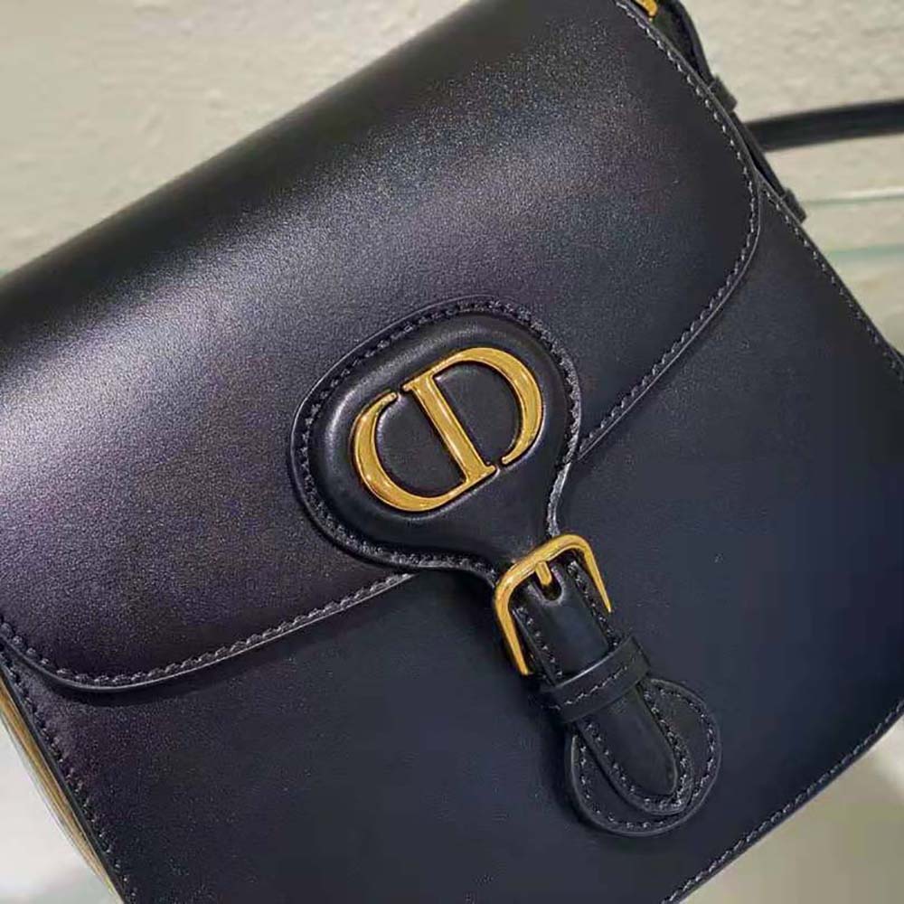 Dior Women Bobby Frame Bag Black Box Calfskin 9 Dior Women Bobby Frame Bag Black Box Calfskin - Image 9