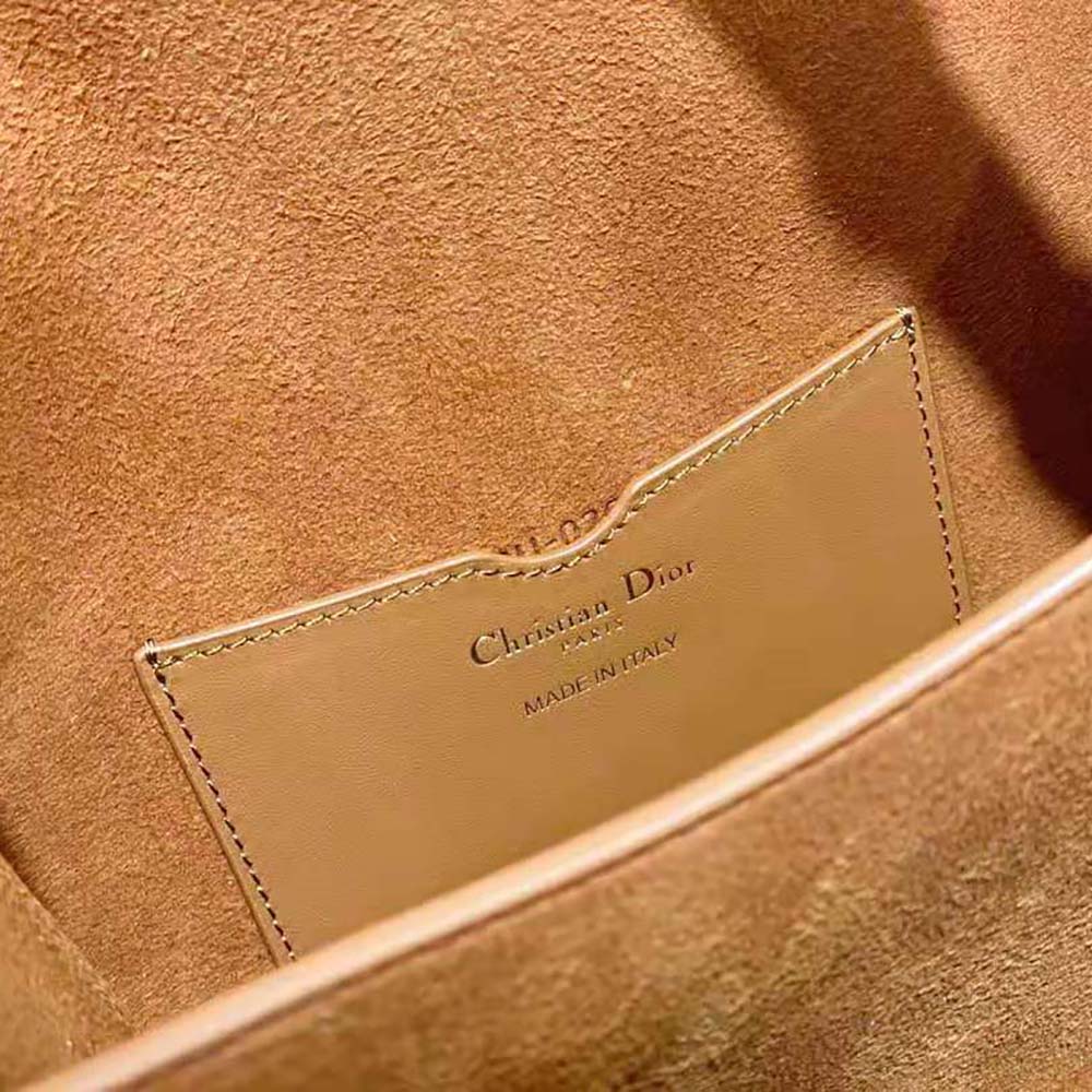 Dior Women Bobby Frame Bag Cognac-Colored Box Calfskin 10 Dior Women Bobby Frame Bag Cognac-Colored Box Calfskin - Image 10