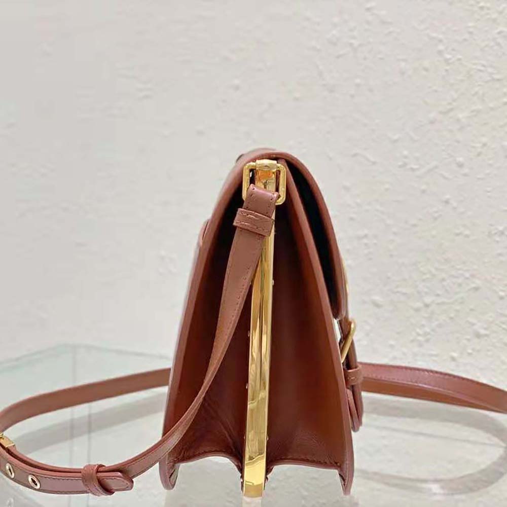Dior Women Bobby Frame Bag Cognac-Colored Box Calfskin 6 Dior Women Bobby Frame Bag Cognac-Colored Box Calfskin - Image 6