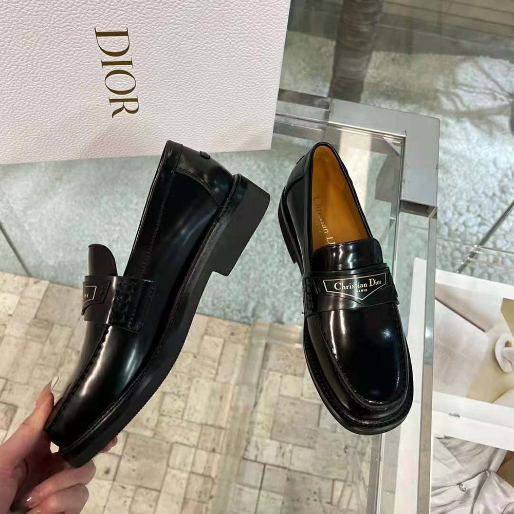 Dior - D-academy Loafer Black Brushed Calfskin - Size 36 - Women