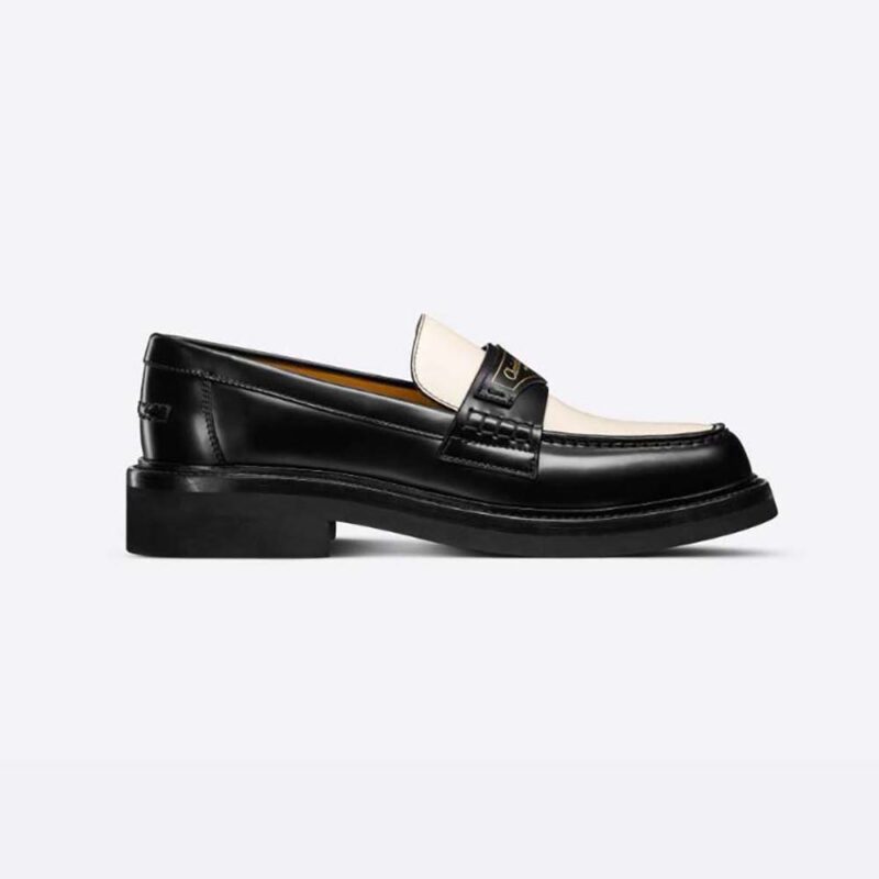 Dior Women Boy Loafer Black Brushed Calfskin