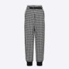Dior Women DiorAlps Capsule Black and White Houndstooth Quilted Technical Fabric