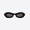 Dior Women Lady 95.22 Black Rounded Sunglasses