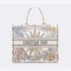 Dior Women Large Dior Book Tote White Multicolor Rêve D'Infini Embroidery
