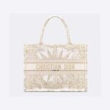 Dior Women Medium Dior Book Tote Dior Rêve d'Infini Embroidery with Gold-Tone Metallic Thread
