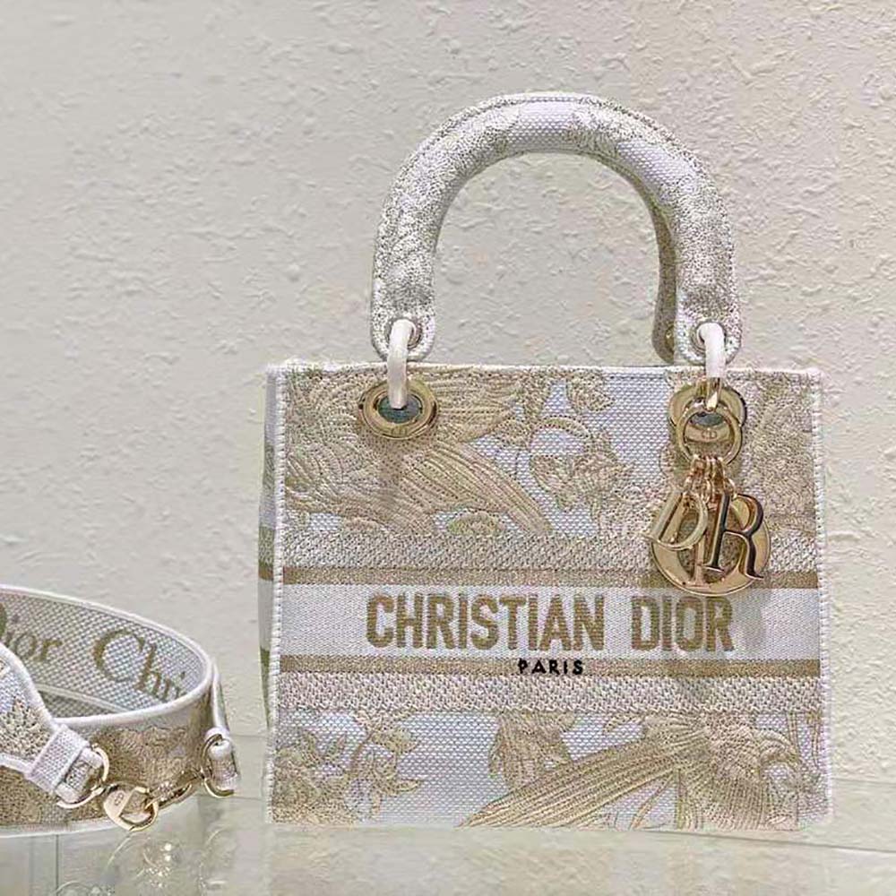 Christian Dior Medium Lady D-Lite Bag Dior Jardin d'Hiver