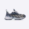 Dior Women Vibe Sneaker Deep Blue Dior Oblique Technical Fabric and Transparent Rubber