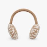 Fendi Women Dove Gray Cashmere Earmuffs