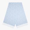 Fendi Women FF Scarf Light Blue Cashmere Scarf