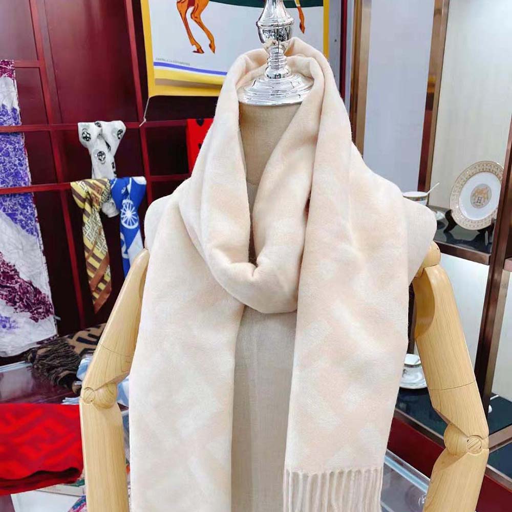 FF Scarf - Pink cashmere scarf