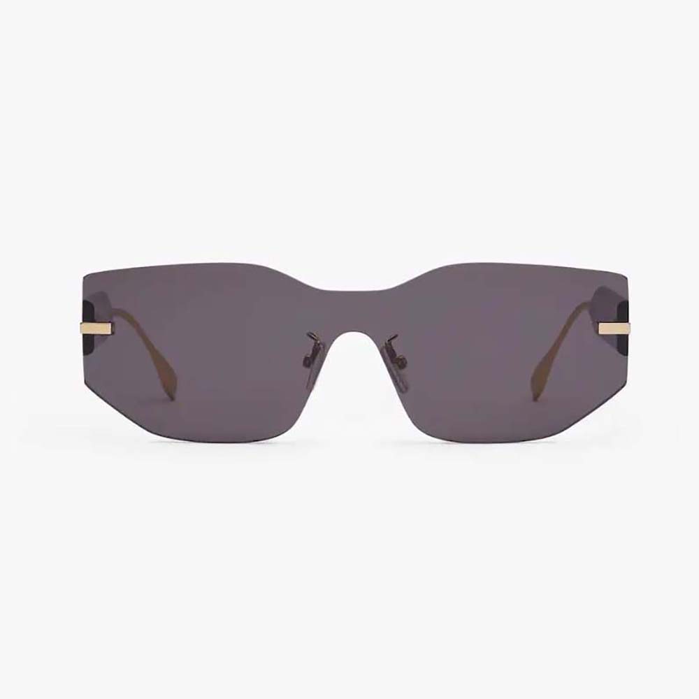 FF Rectangle Sunglasses Grey Black - FENDI main image 1