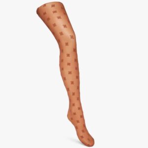 Fendi Women Tights Beige Nylon Pantyhose