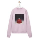 Loewe Women Ceramic Print Sweatshirt in Cotton-Purple