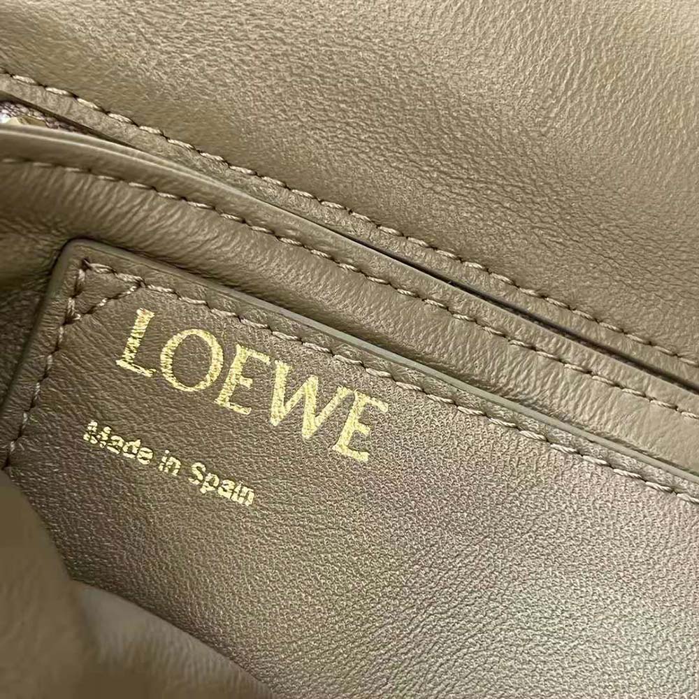 Loewe Goya Puffer Bag in Clay Green