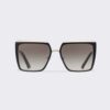 Prada Women Cinéma sunglasses of the Iconic Prada Cinéma Collection with Sophisticated-Black