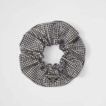 Prada Women Luminous crystals embellish this Satin Scrunchie