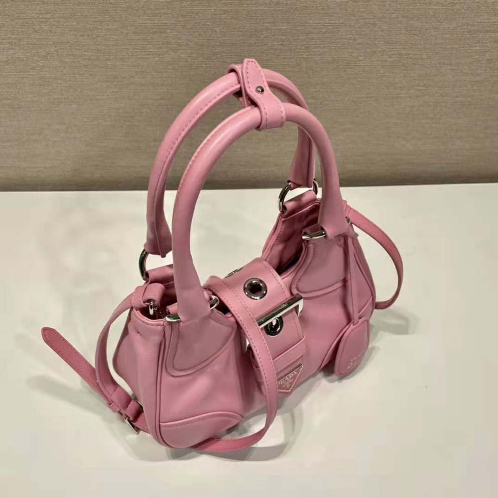 Sac à main en cuir Prada Moon Re-nylon - Prada - Women-bags handbag - Women  - SMETS