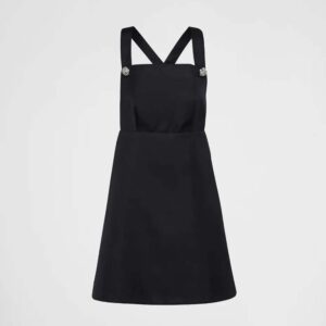 Prada Women Re-Nylon Overall Dress-Black