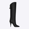 Saint Laurent YSL Women Harper Boots in Smooth Leather-Black
