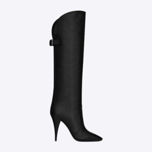 Saint Laurent YSL Women Harper Boots in Smooth Leather-Black