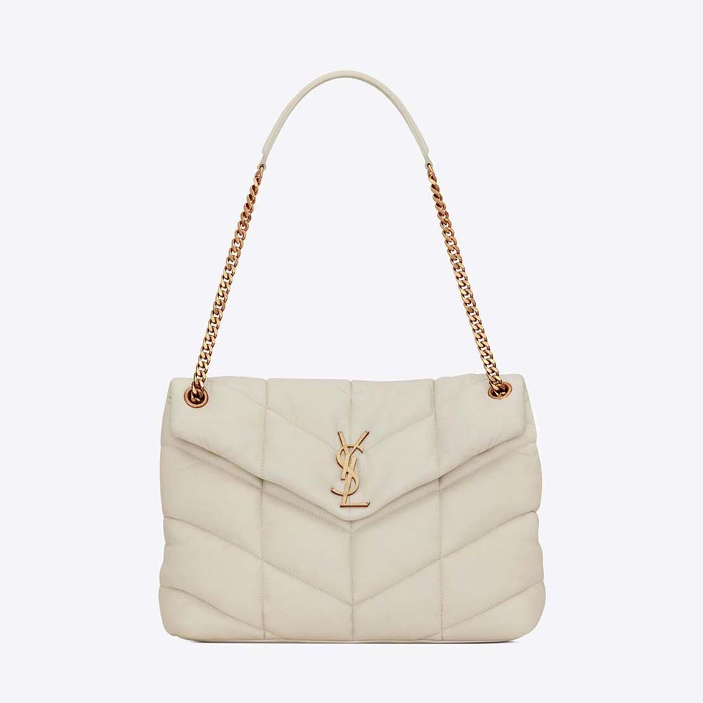 ysl puffer medium bag in quilted lambskin