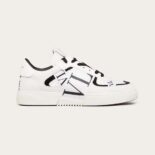Valentino Unisex Vl7N Low-Top Calfskin Sneaker with Bands-White