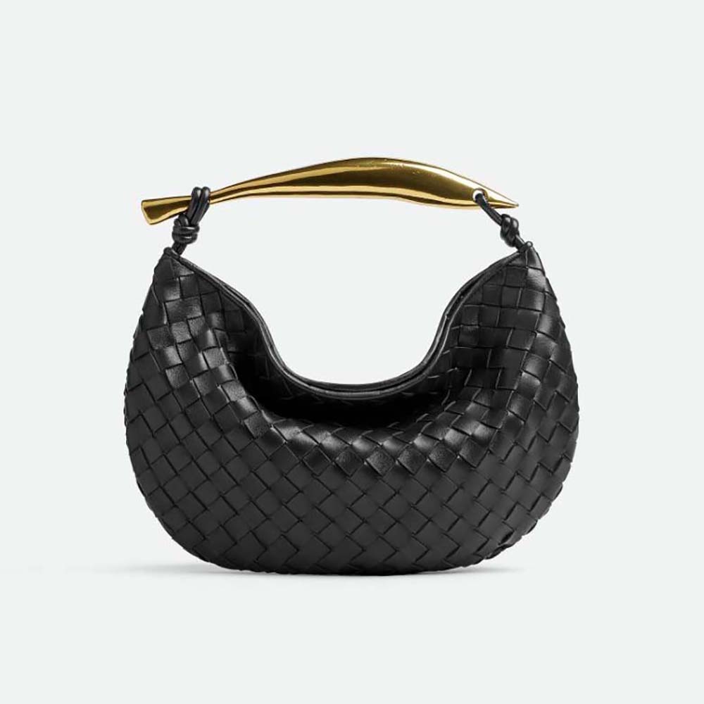 Bottega Veneta Women Sardine Top Handle Bag-Black
